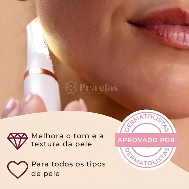 Esfoliante Facial e Removedor de Pelos - Pra Elas