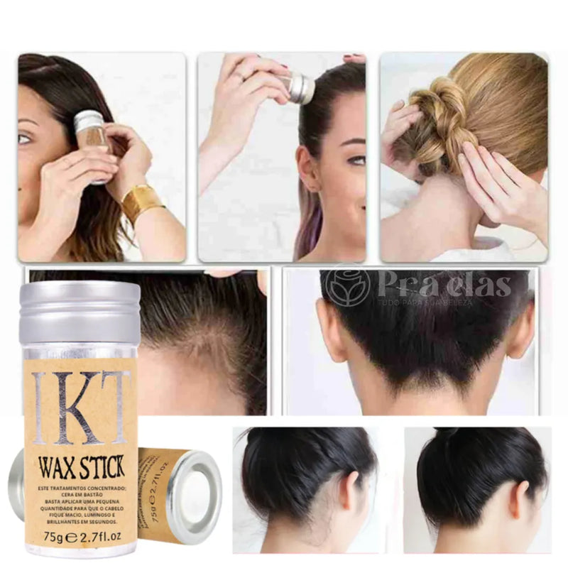 Bastão de Cera para Modelar Cabelo - Pra Elas