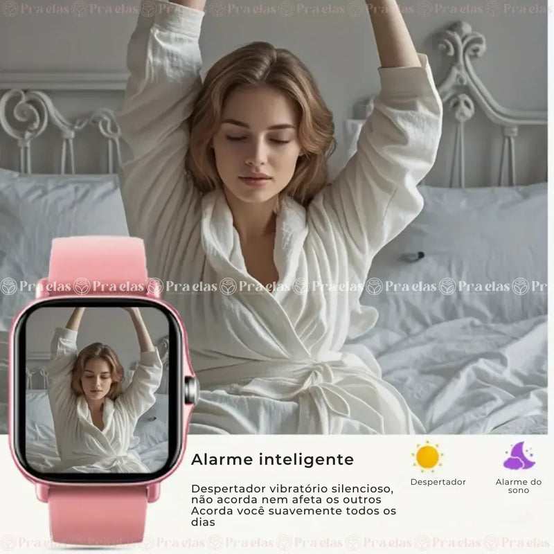 Smartwatch Multifuncional (Relógio + Pulseira de Brinde)