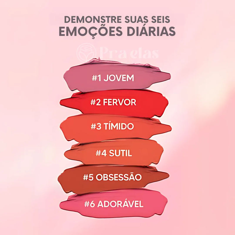 Batom Blush Matte - 3 em 1