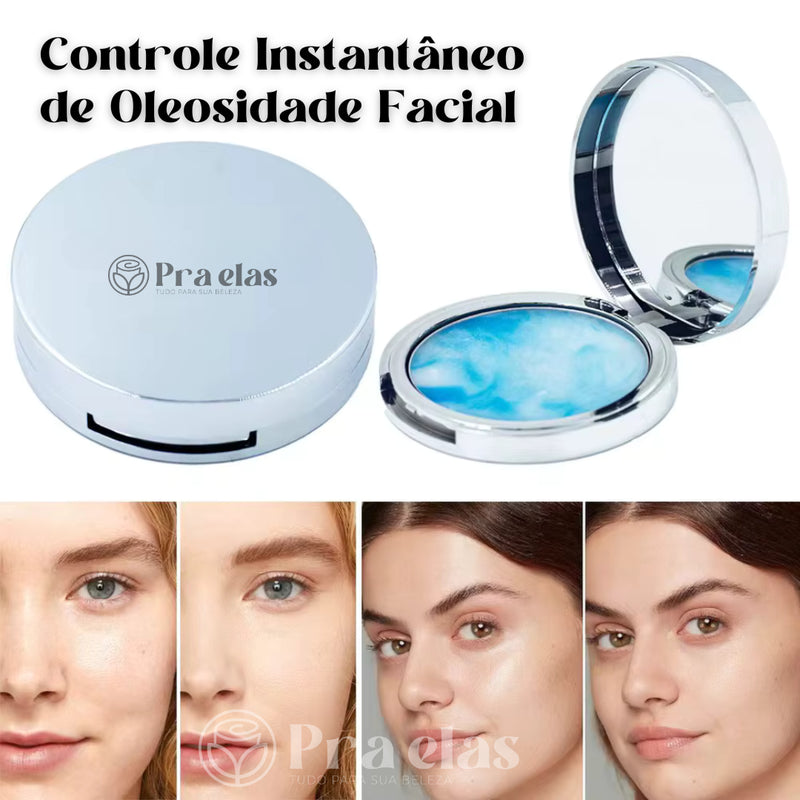 Pó Compacto Instantâneo para Controle de Oleosidade Facial