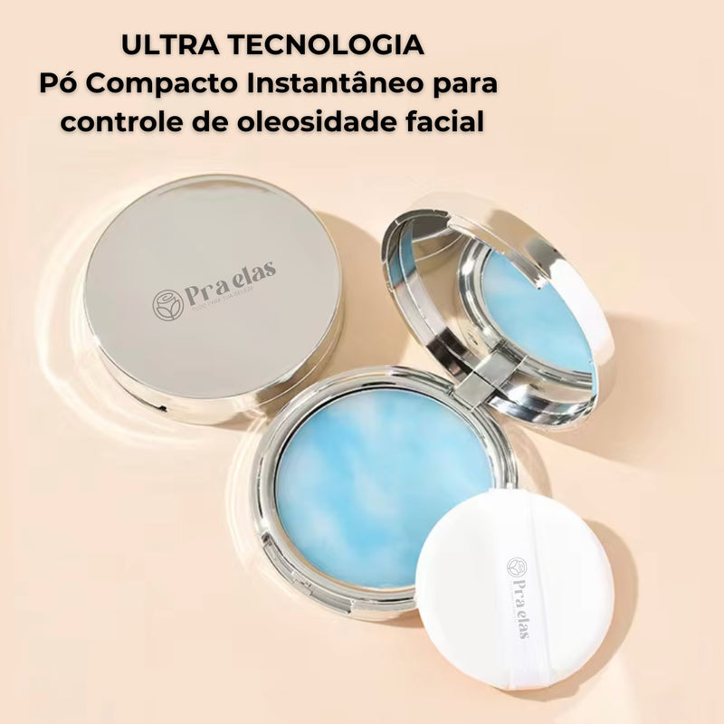 Pó Compacto Instantâneo para Controle de Oleosidade Facial