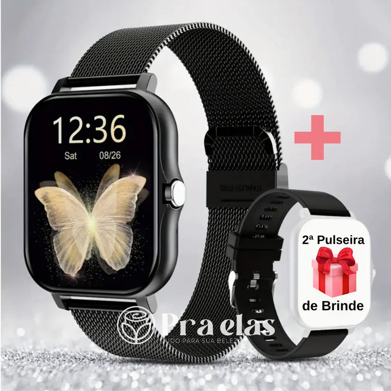 Smartwatch Multifuncional (Relógio + Pulseira de Brinde)