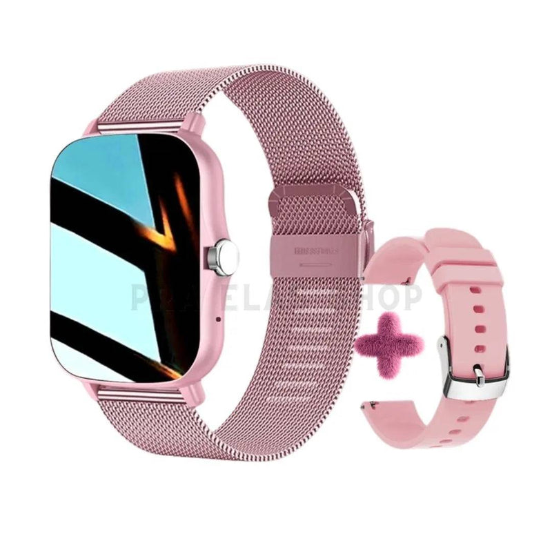 Smartwatch Rosa Multifuncional Premium - Pra Elas