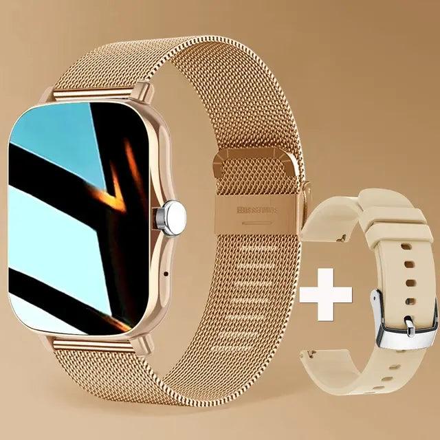 Smartwatch Dourado Multifuncional Premium - Pra Elas